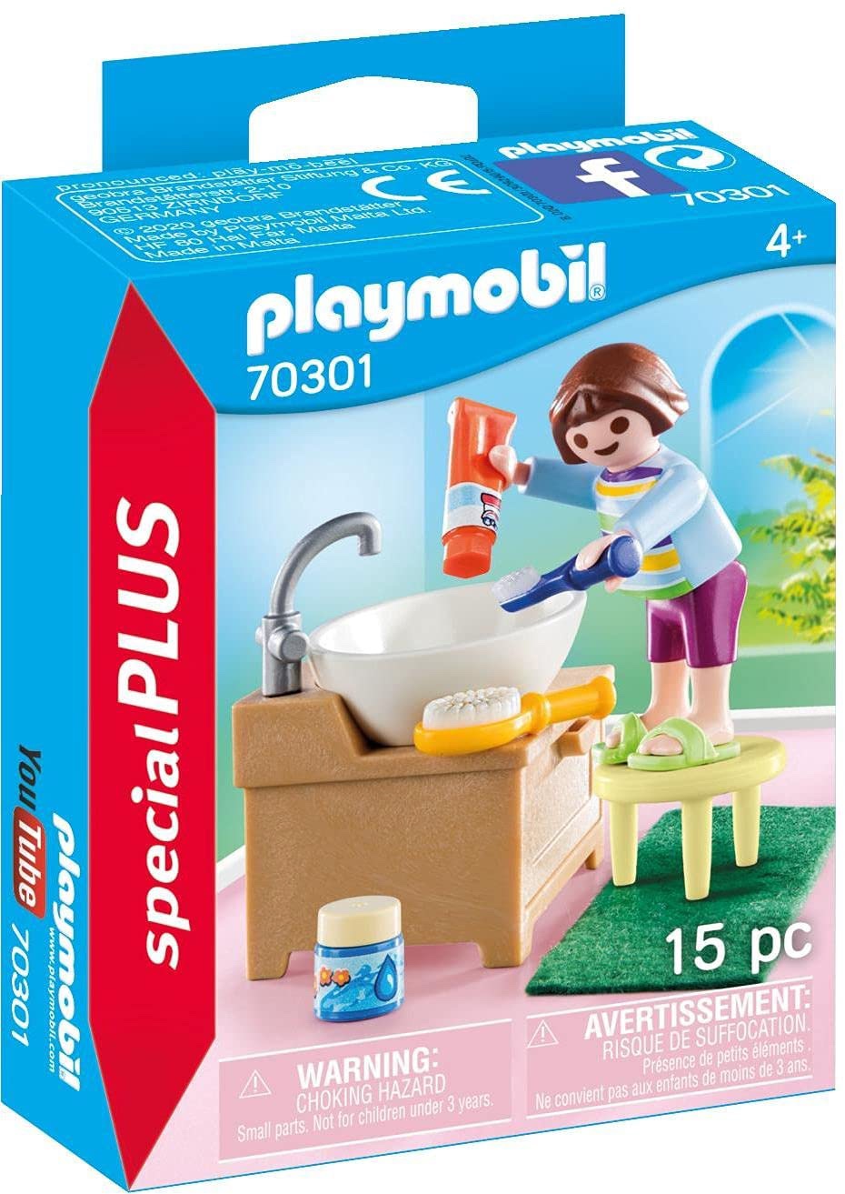 playmobil70301儿童晨起日常摩比世界特别版人偶套装