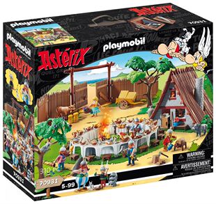 playmobil摩比世界70931高卢英雄传村庄豪华盛宴情景玩具
