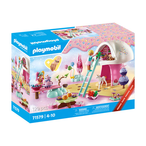 【热销款】playmobil摩比世界71579梦幻糖果屋女孩过家家玩具礼物