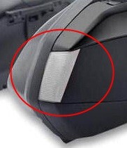 意大利进口GIVI V35边箱灯壳反光片熏黑  红色 V35边箱专用反光片