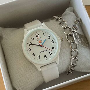 可爱儿童男孩女孩手表指针式ins卡哇伊时针上课时间青春校园学生