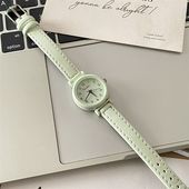 夏天手表小巧小型细皮带简约初高中生ins小清新圆形学生儿童校园