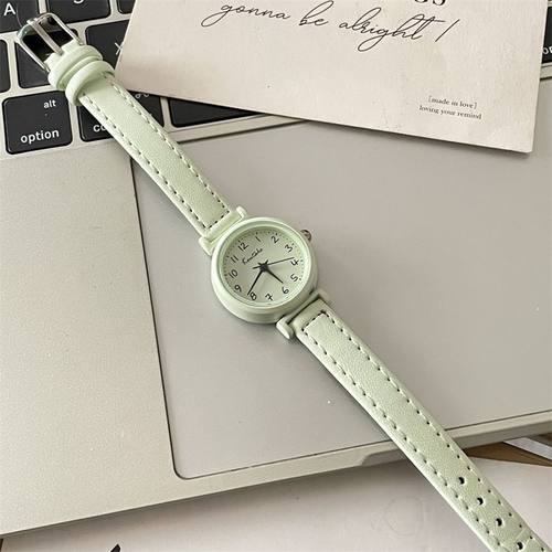 夏天手表小巧小型细皮带简约初高中生ins小清新圆形学生儿童校园