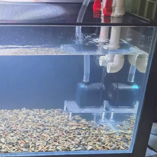 亚克力潜水泵支架静音固定鱼缸底座循环水泵托架防沙减震增高托架