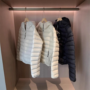WTHEONE鸟家柜上5000+95白鸭绒三防轻薄连帽排骨羽绒服女2025冬