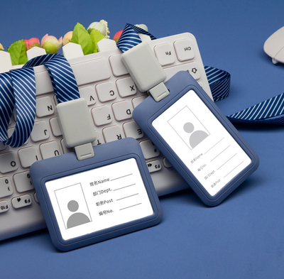 易拉得证件卡套挂绳可伸缩工作牌挂绳工牌员工作证易拉扣厂牌胸牌公交门禁卡套挂绳 包邮