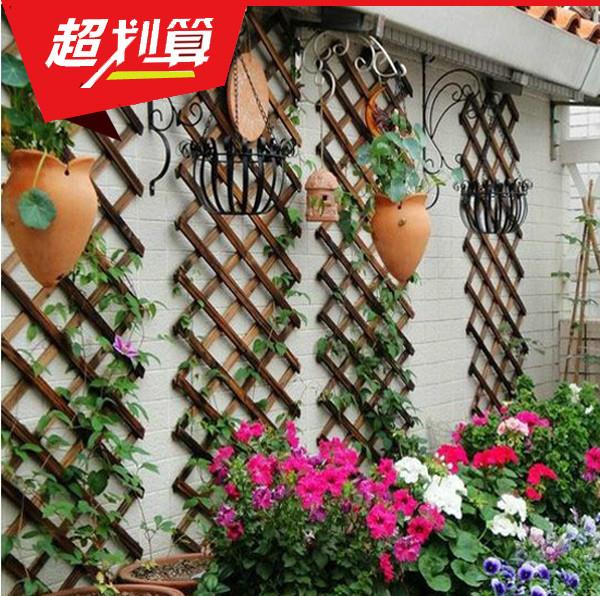 户外木格栅伸缩篱笆攀爬架围栏图片
