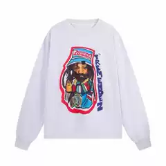Kanye Kanye Same Style American Trendy SEASON9 High Street Tremendez Loose Long Sleeve T-shirt for Men VIBE Women