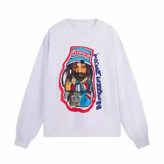Kanye Kanye Same Style American Trendy SEASON9 High Street Tremendez Loose Long Sleeve T-shirt for Men VIBE Women