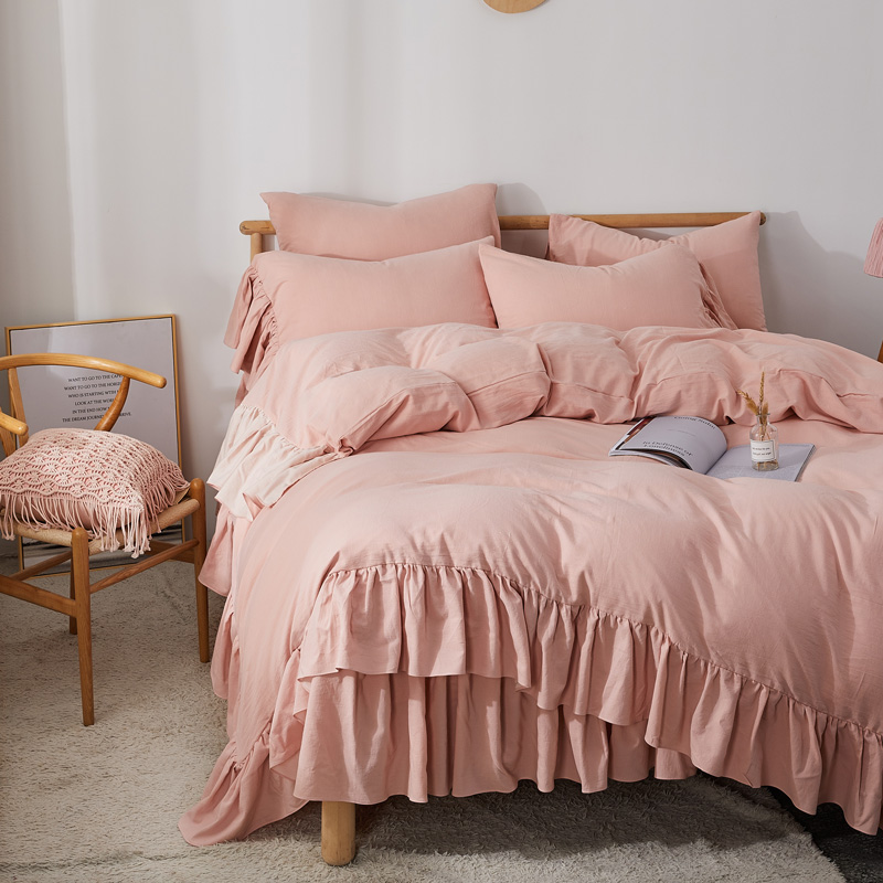 花边学生宿舍双人纯棉被套