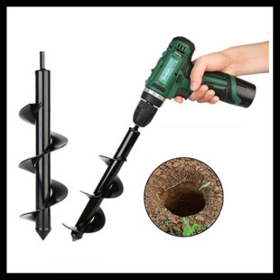 种花种草种菜地钻钻头螺旋叶片充电钻手电钻园林绿化松土施肥钻头