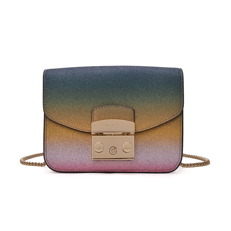FURLA/ܽÀÅ®°ü °Ù´î³±Á÷½¥±äײɫÁ´Ìõб¿æÐ¡°ü19ÐÂÆ·Ð¡·½°ü97085