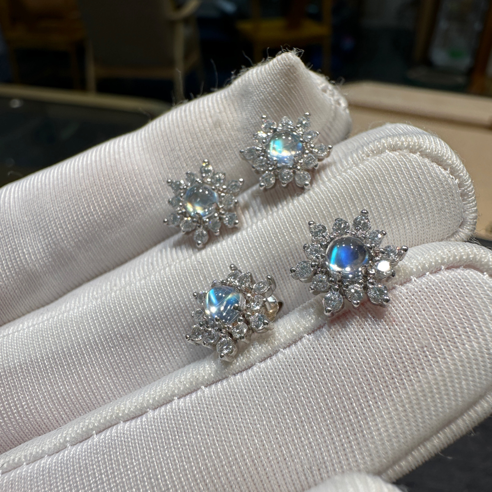 天然月光石宝石气质耳钉女925纯银小众轻奢高级感230008,饰品/流行首饰/时尚饰品新,耳饰,淘宝优惠券,粉丝福利购,淘宝优惠卷