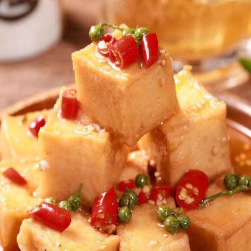 素食斋菜台湾松珍爱之素珍香鱼豆腐大豆蛋白促销素肉素菜仿荤食品