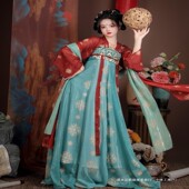 超仙 女中国风改良齐胸襦裙秋夏款 唐制原创汉服 日常学生古装 新款