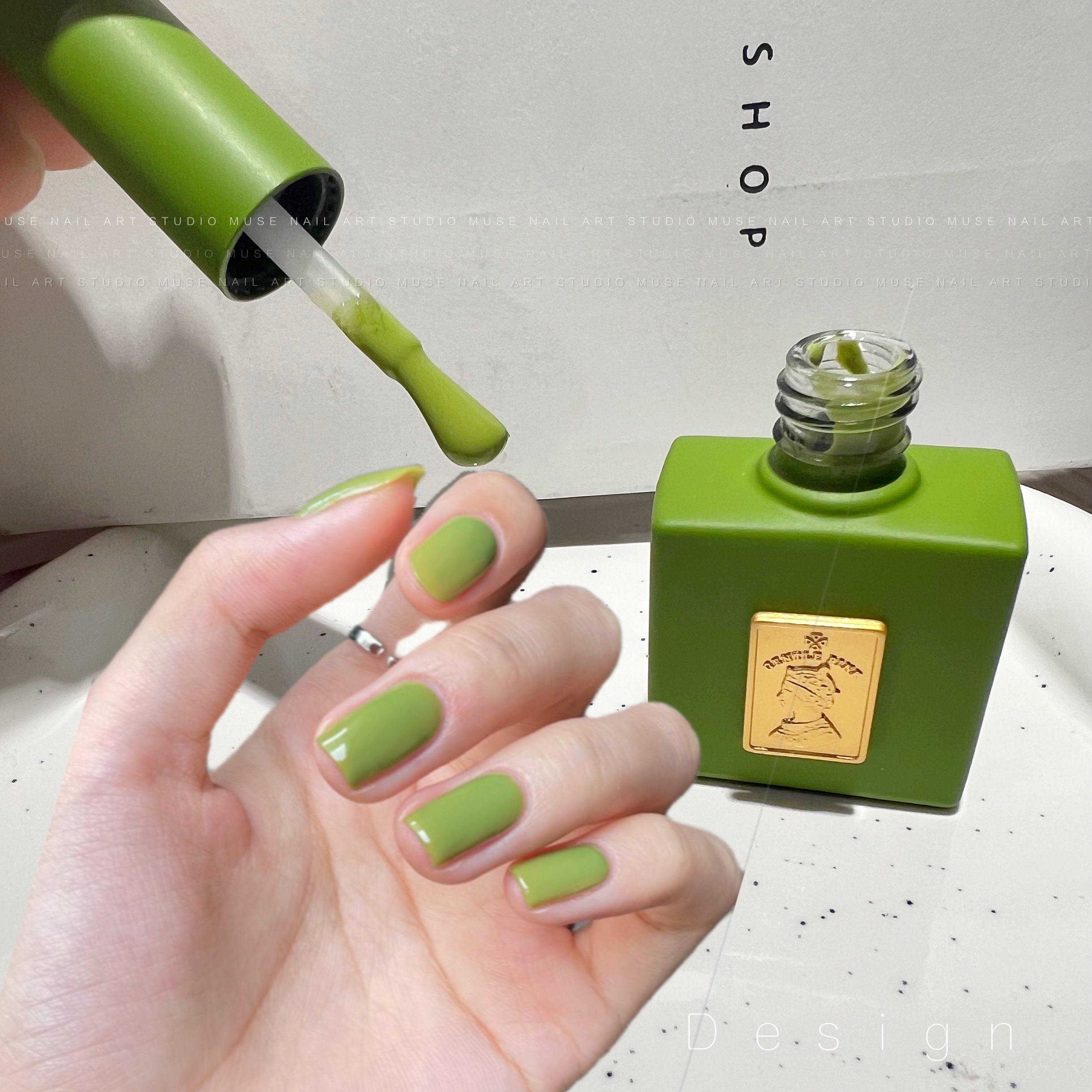 韩国进口甲油胶显白苹果绿牛油果