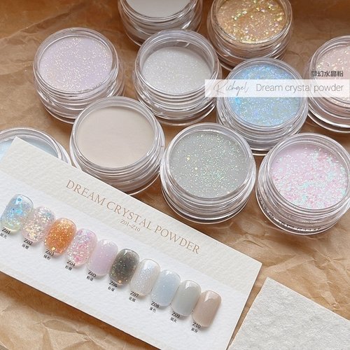 RICHGEL梦幻彩色系列水晶粉美甲