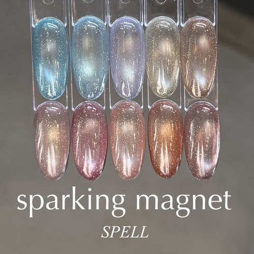 日本CREU  SPELL  sparking magnet 猫眼胶    N.501-510 甲油胶