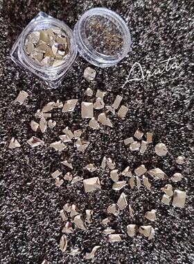 ARATA  高品质 多切面美甲闪钻 星月水滴爱心真的很闪亮 银白混装