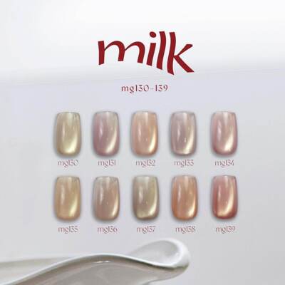 2025 Enoi 新款 Milk系列 猫眼胶 甲油胶 mg130-mg139