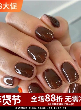 大牌气质无敌显白！韩国高端甲油胶品牌estemio DB6 巧克力色咖色