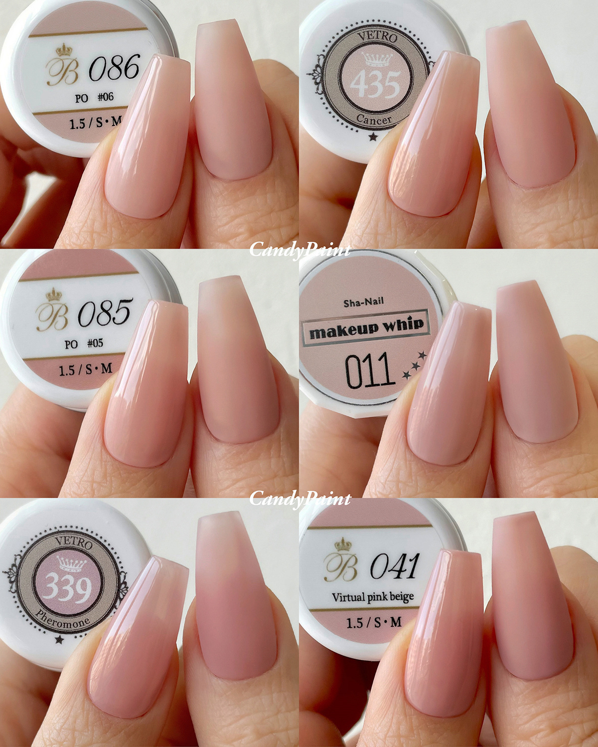 裸粉色合集日本蜜桃粉杏仁粉冰透温柔纯欲粉白桃美甲光疗胶VETRO