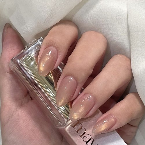 韩国品牌 mayour 金秋GOLDEN晶石猫眼 甲油胶MZ18 鎏金粉