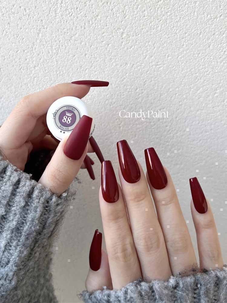 VETRO绝美人气88酒红甲油胶