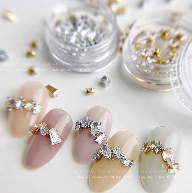 异形不规则宝石电镀真金锆石