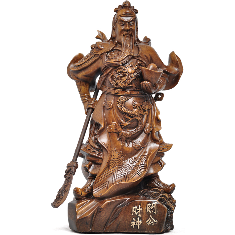 供奉关羽武财神树脂佛像工艺品