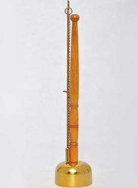 铜佛具引庆铜罄自动伸缩引磬寺庙法器念佛经用品助念梵呗铃铛