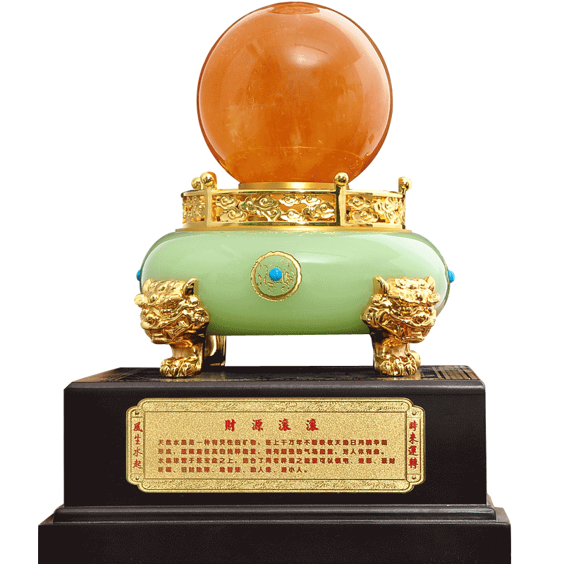 水晶球办公室开业商务客厅工艺品