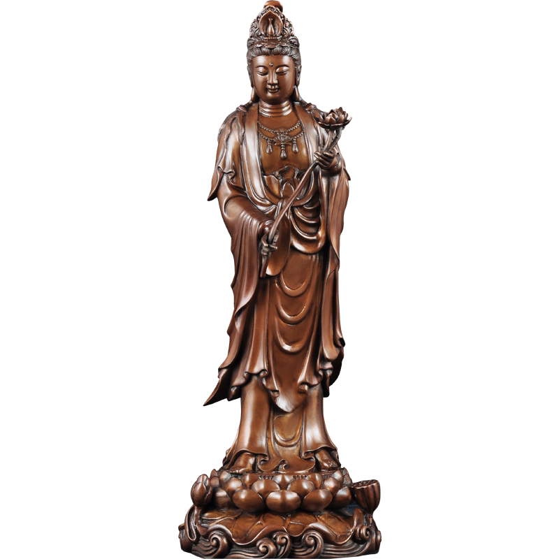 西方三圣紫铜装饰摆件