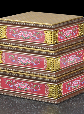 木质莲花底座神像佛像加高垫增高