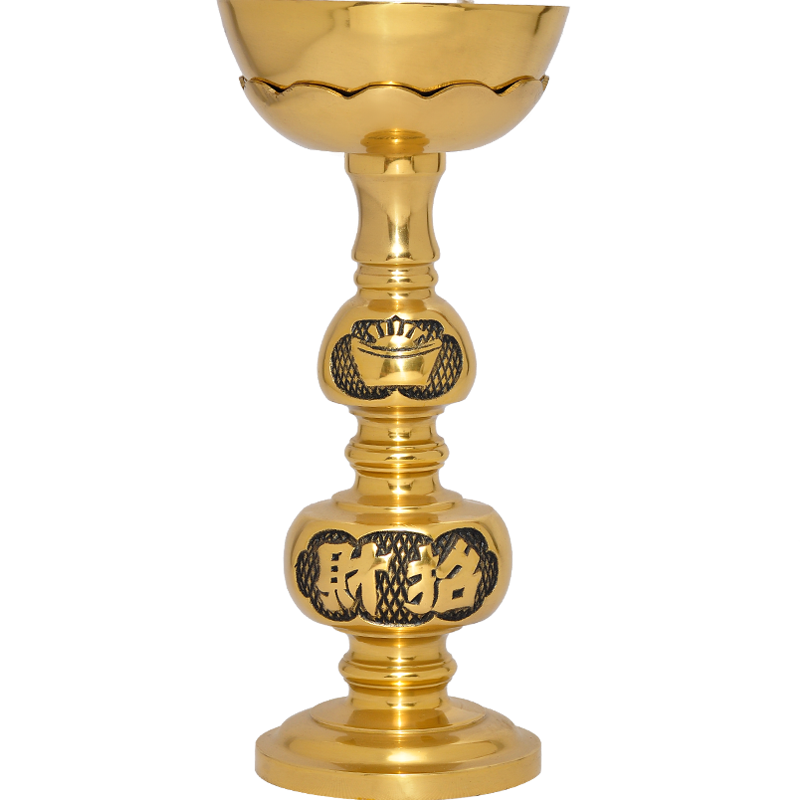 元宝铜碗液体酥油灯寺庙供佛用品
