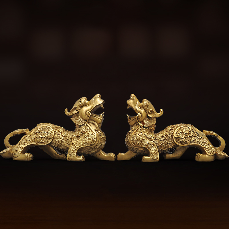全铜貔貅摆件招财风水家居客厅酒柜电视柜装饰品乔迁公司开业礼品