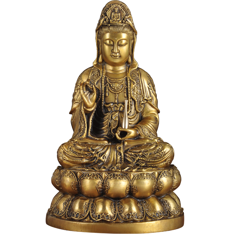 观世音菩萨像佛堂寺庙供奉工艺品