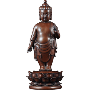 紫铜太子佛摆件铜浴佛释迦摩尼佛像家用寺庙佛堂供奉佛诞浴佛用品