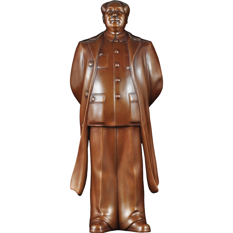 紫铜毛主席摆件为人民服务