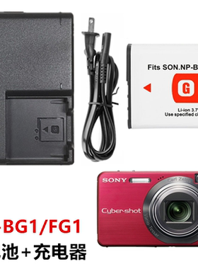 适用索尼DSC-W100 W110 W210 W220 W290 N2相机NP-BG1电池+充电器