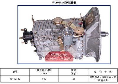 浙江金华6G120-02A-00变速箱总成WLY福田欧马可瑞沃奥铃3.8全新正