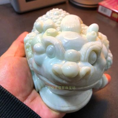 茶宠摆件天然翡翠新品