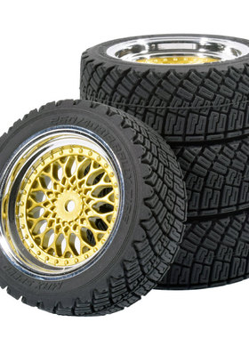 70mm拉力轮胎1:10房车AK787尼龙轮毂平头哥ptg2竞速田宫TT02抓地