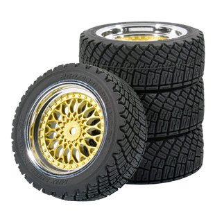 70mm拉力轮胎1 10房车AK787尼龙轮毂平头哥ptg2竞速田宫TT02抓地