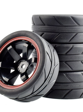 RC房车1:10平跑轮胎TT02公路竞速RS4跑街FW06樱花D4D3平跑车94123