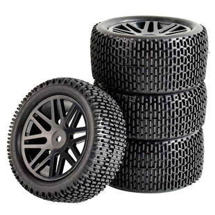 1:10越野轮胎HSP94166/94106田宫TT02B越野车拉力赛车用85mm直径