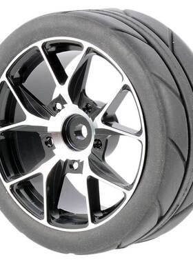 RC模型车1:10公路平跑轮胎FW06房车TT02耐磨轮胎铝合金轮毂樱花D3