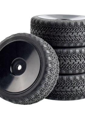 RC房车1:10竞速轮胎FW06平跑胎D3田宫TT02抓地软胎94123塑料轮毂