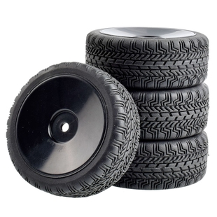 RC房车1 10竞速轮胎FW06平跑胎D3田宫TT02抓地软胎94123塑料轮毂