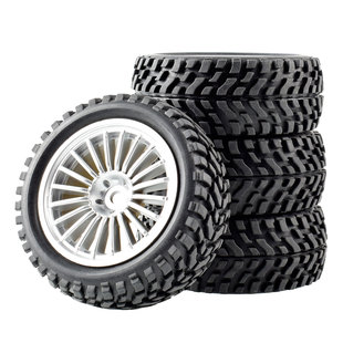 75mm房车拉力轮胎1 16抓地橡胶胎94123模型车轮XV01 10改拉力胎1